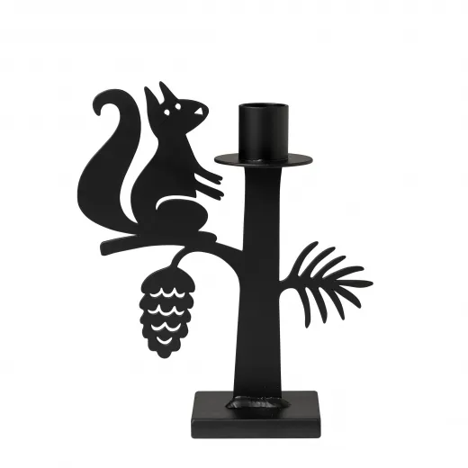 Bengt & Lotta SQUIRREL Eichhörnchen Kerzenständer schwarz H 18 cm schwedisch Bengt & Lotta SQUIRREL Eichhörnchen Kerzenständer schwarz H 18 cm schwedisch