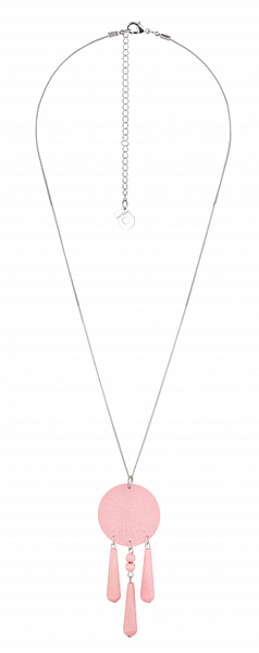 Aarikka Odysseia finnische Halskette rosé, l 44-53 cm