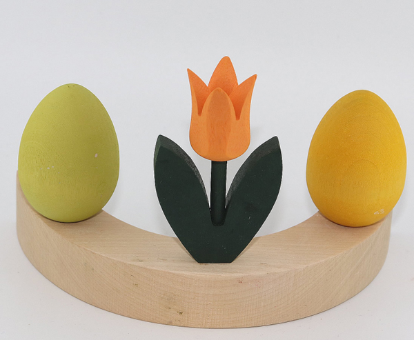 Sebastian design großes Osterei orange matt, H 6 cm