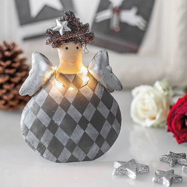 Baden collection Engel mit LED Girlande als Kette, H 19 cm