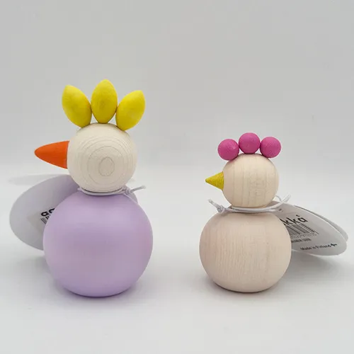 Dekobeispiel Aarikka Küken natur weiß, pink