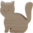 Nordika Kranz- Stecker Katze natur, h 7 cm