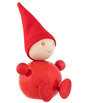 Großer Aarikka Tonttu sitzend, rot, Höhe 18 cm