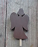 Talvel-Stecker kleiner Engel dunkelbraun, h 8 cm