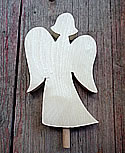 Talvel-Stecker großer Engel natur, h 10 cm