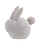 Aarikka Pupunen Osterhase klein, weiß, H 4 cm Aarikka Pupunen Osterhase klein, weiß, H 4 cm
