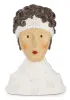 Baden collection Ladykopf Lady Fenjay mit Stirnband Schneeflocke, H 27 cm, weiß, Gipsbüste, Dekoaufsteller