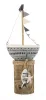 Segelboot auf Holzstamm, Seestern, Holzfisch, h 25 cm, martime Dekoration, Sommer Deko