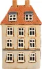 Det Gamle Apotek großes, dänisches Keramikhaus beige für Teelichter, beige, H 24 cm