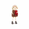 Baden Filz Schaf mit rotem Teddy braun rot H 15 cm Dekofigur Herbst Deko