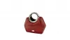 Gilde moderne Keramik Vase Handtasche Milano rot silberfarben 10.5 x 24.5 x 21 cm