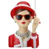 Gilde Figur Schmuckständer Frau, Lady Chloe gepunktet rot h 39,5 cm