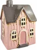 Det Gamle Apotek Keramikhaus für ein Teelicht helles rosa H 14 cm