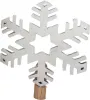 Kranzfigur Schneeflocke Schneekristall II weiß, D 5 cm