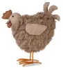 Baden collection flauschiges, großes Huhn braun H 30 cm