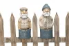 Set of 2 Fence Figures Sailors blue beige h 20 cm / 20.5 cm maritime Sailors
