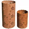 2er Set Windlicht Blüte rost Garten Dekoration H 20/30 cm Rostdekoration