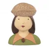 Baden collection Ladykopf Hazel braun weiß H 28 cm Herbstdekoration