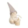 Aarikka Elf Drummer Trommler weiß h 9 cm finnische Weihnachtsfigur mit Trommel