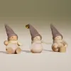 Aarikka Elf Drummer Trommler weiß h 9 cm finnische Weihnachtsfigur mit Trommel