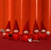 Aarikka Elf Volleyball rot h 9 cm finnische Weihnachtsfigur Tonttu