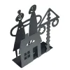 Bengt & Lotta Midsommer Serviettenständer aus Stahl – Schwarz, 14 cm