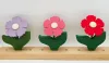 Steckfiguren große Holzveilchen rot h 11 cm für Sebastian design Holzkränze
