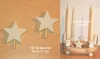 Sebastian deisgn kleiner Kerzenholzkranz mit 4 weißen Sternen