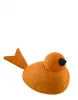 Steckfigur kleiner Holz-Vogel orange