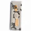 Geschenkset schwedisches Buttermesser mit Handtuch, Katze