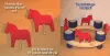 Dekobeispiel Steckfigur Holz Pferd rot auf Sebastian Holz Teelichterkranz