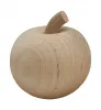 Schwedischer Holzstecker mittlerer Apfel, natur h 5 cm für Sebastian Holzkränze