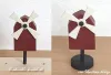 Steckfigur Windmühle schwedisch Rot, Kranzfigur für Holzkranz /Steckunterlagen