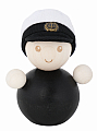 Aarikka diplomierter Junge/ Kapitän, schwarz, H 8 cm, Finnland