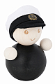 Aarikka diplomierter Junge/ Kapitän, schwarz, H 8 cm, Finnland