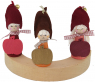Kranzfiguren Herbstwichtel mit Apfel