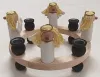 Sebastian design Kerzenkranz mit Holz Engeln, Sebastian Holzkranz Steckfiguren