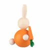 Finnischer Osterhase mit Karotte, orange, finnische Oster Dekoration