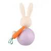 Aarikka Osterhase Jänö mit Karotte, lavendel, h 8,5 cm