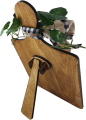 Holzbrett mit Ständer braun für auswechselbare Motive , H 29, B 19, T 0,6 cm