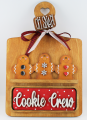 Bundle Holzbrett mit Ständer + Addon Lebkuchenmänner Cookie Crew , H 29, B 19, T 0,6 cm