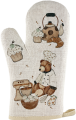 Ofenhandschuh Bärenküche, cremeweiß/braun, h 30 cm