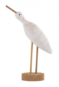Seagull stand, wood, natural, white, H 20 cm, maritime decoration, summer decoration Seagull stand, wood, natural, white, H 20 cm, maritime decoration, summer decoration