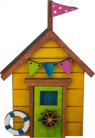 Holz Standhaus mit Wimpelkette, Steuerrad, Rettungsring, bunt, 10 cm, Steckfigur für Sebastian Holzkränze Holz Standhaus mit Wimpelkette, Steuerrad, Rettungsring, bunt, 10 cm, Steckfigur für Sebastian Holzkränze