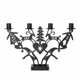 Bengt & Lotta Christmas Time Weihnachtszeit Kerzenständer 4-flammig schwarz h 39,5 cm Bengt & Lotta Christmas Time Weihnachtszeit Kerzenständer 4-flammig schwarz h 39,5 cm