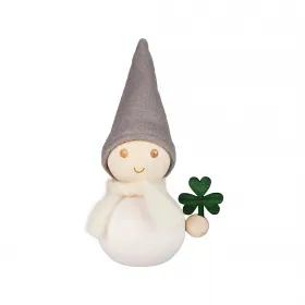 Aarikka Elf Kleeblatt Glücksklee h 11 cm weiß Tonttu Glückbringer Aarikka Elf Kleeblatt Glücksklee h 11 cm weiß Tonttu Glückbringer