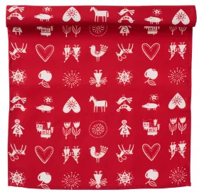 Bengt & Lotta Tischläufer Lotta's Christmas Lottas Weihnachten rot 45x150 cm Bengt & Lotta Tischläufer Lotta's Christmas Lottas Weihnachten rot 45x150 cm