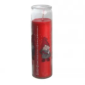 Det Gamle Apotek 1 dänische Glas Kalenderkerze Celebrate Christmas 1-24 rot H 21 cm Det Gamle Apotek 1 dänische Glas Kalenderkerze Celebrate Christmas 1-24 rot H 21 cm