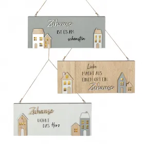 Gilde Hänger LED Schild rechteckig 'Zuhause' mit Sprüchen 3 x 28 x 11.5 cm grau naturfarben weiß Gilde Hänger LED Schild rechteckig 'Zuhause' mit Sprüchen 3 x 28 x 11.5 cm grau naturfarben weiß
