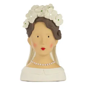 Baden collection Braut mit Perlenkette weiß H 25 cm Hochzeitsdekoration